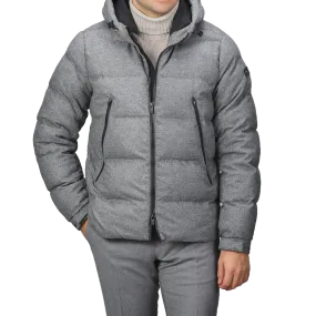 Grey Melange Technical Padded Maier Jacket