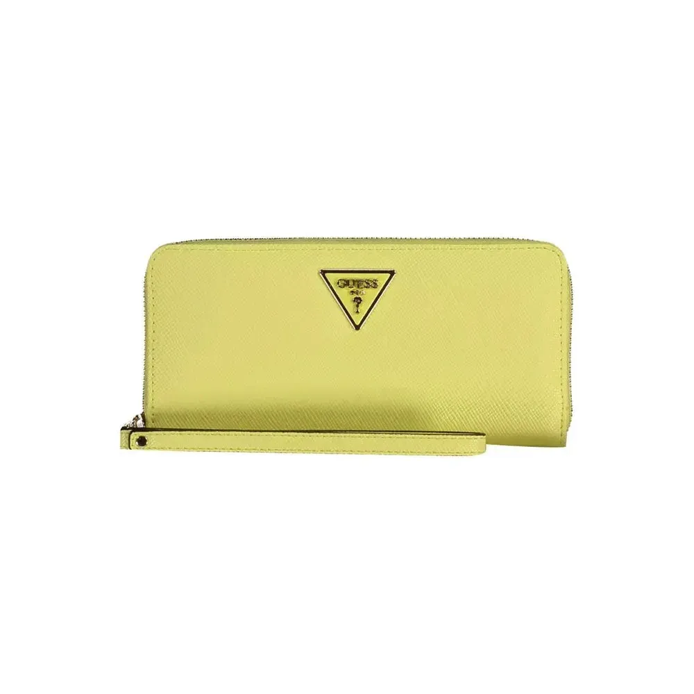 Guess Jeans Yellow Polyethylene Women Wallet