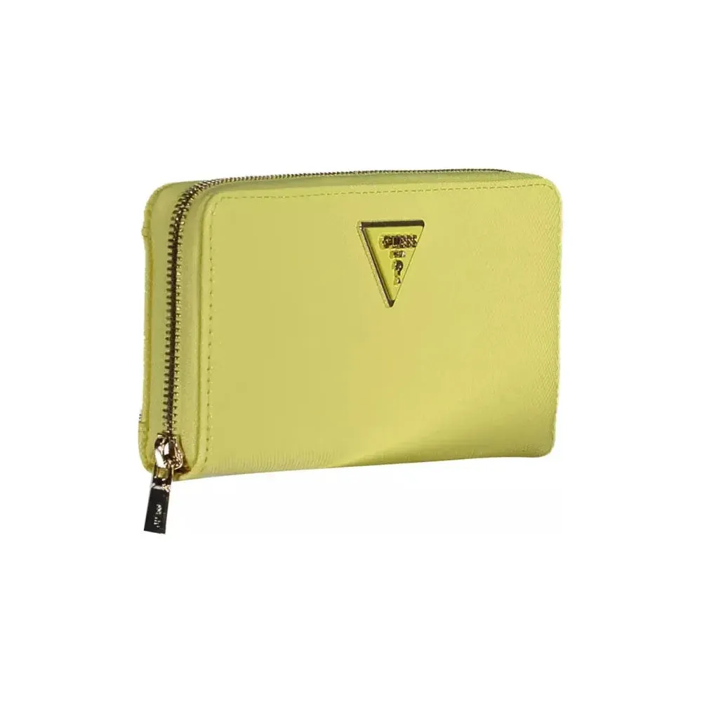 Guess Jeans Yellow Polyethylene Women Wallet