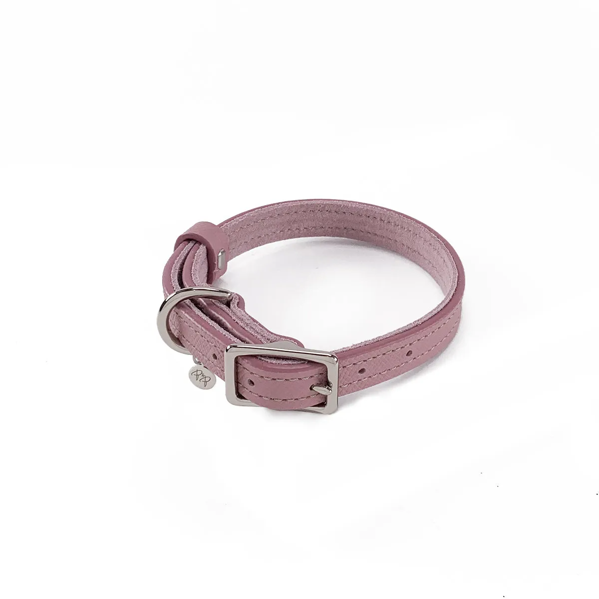 Hadley Classic Leather Dog Collar Woodrose