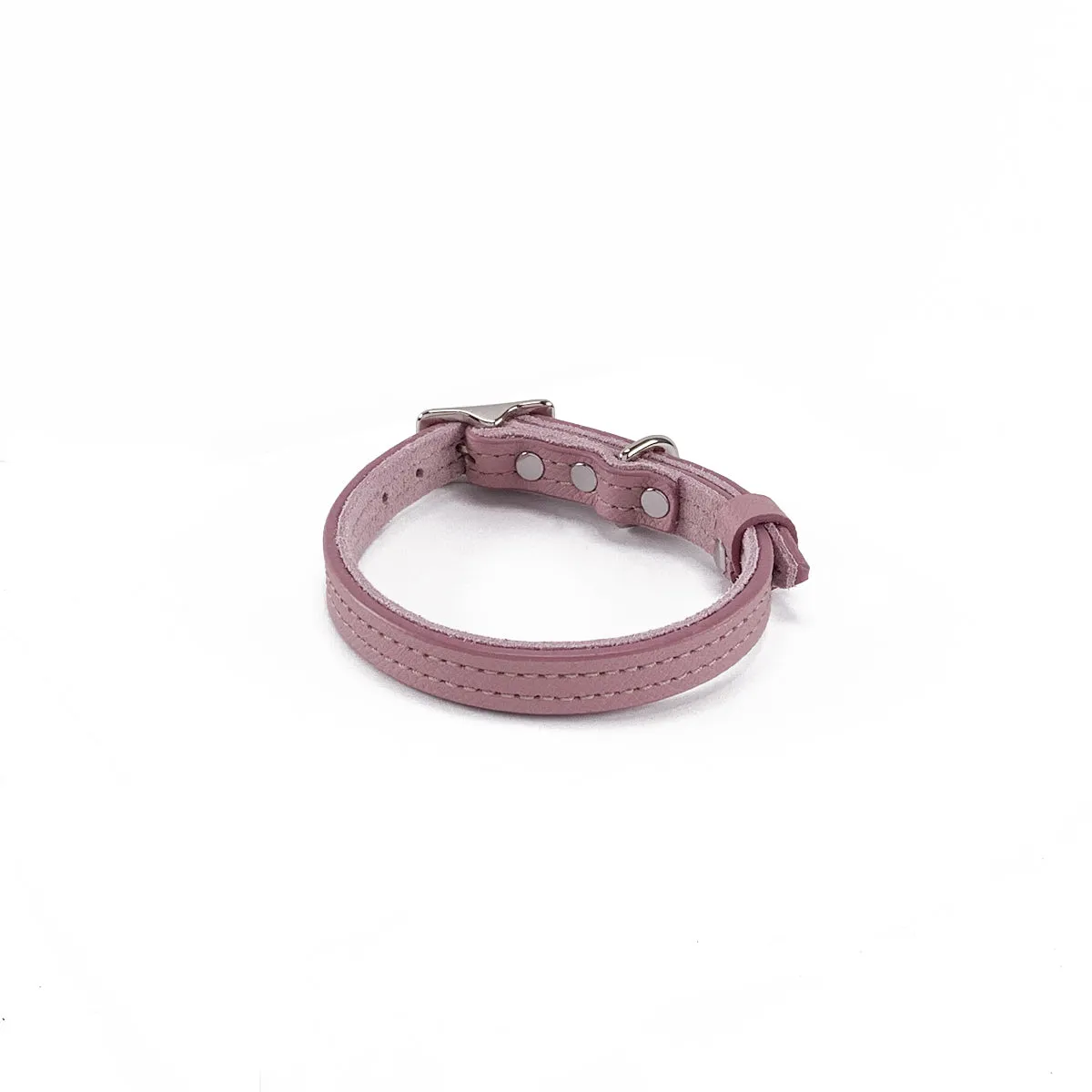 Hadley Classic Leather Dog Collar Woodrose