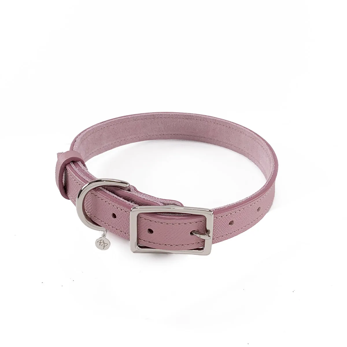 Hadley Classic Leather Dog Collar Woodrose