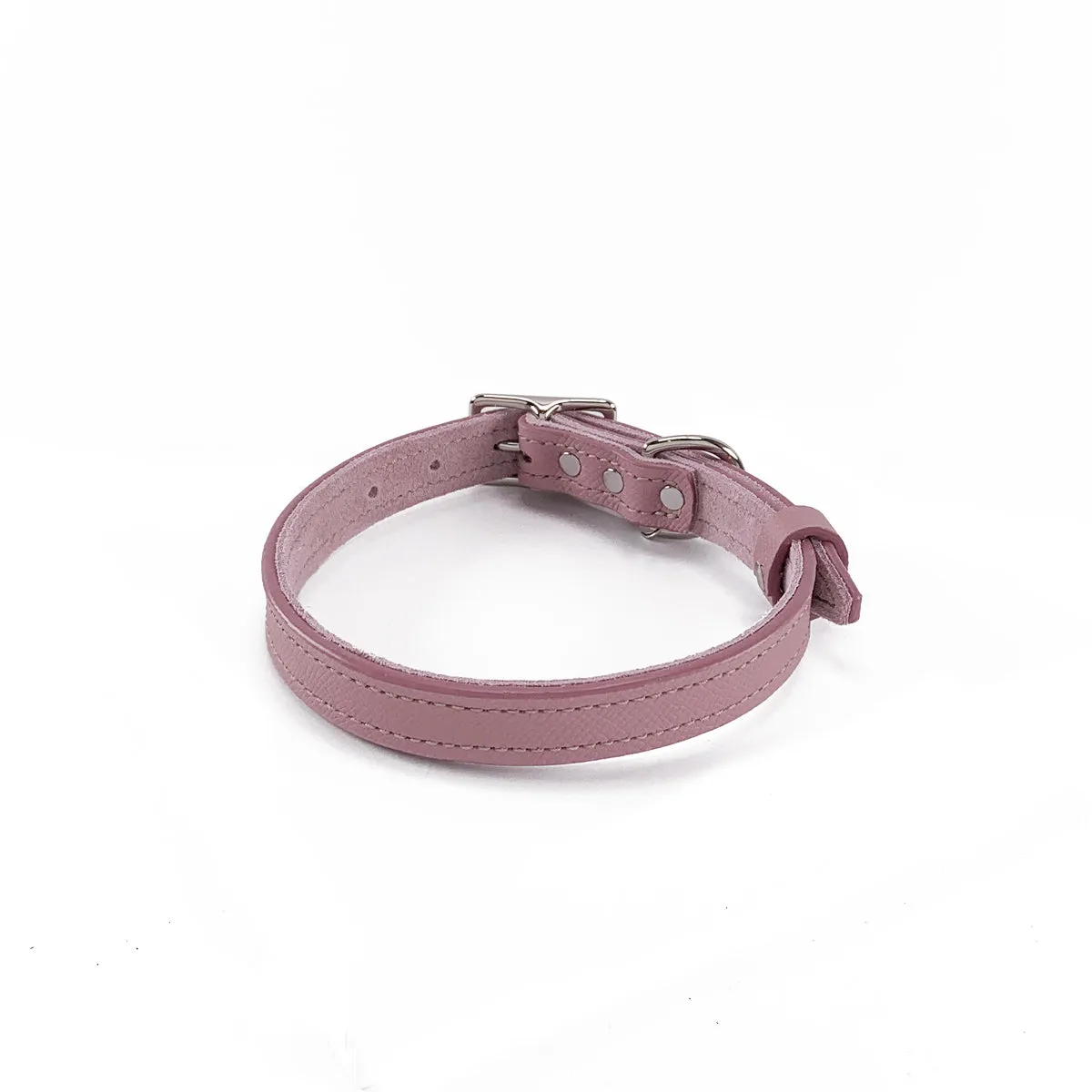 Hadley Classic Leather Dog Collar Woodrose