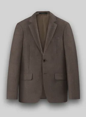 Hardy Minnis Dark Brown Twill Wool Jacket