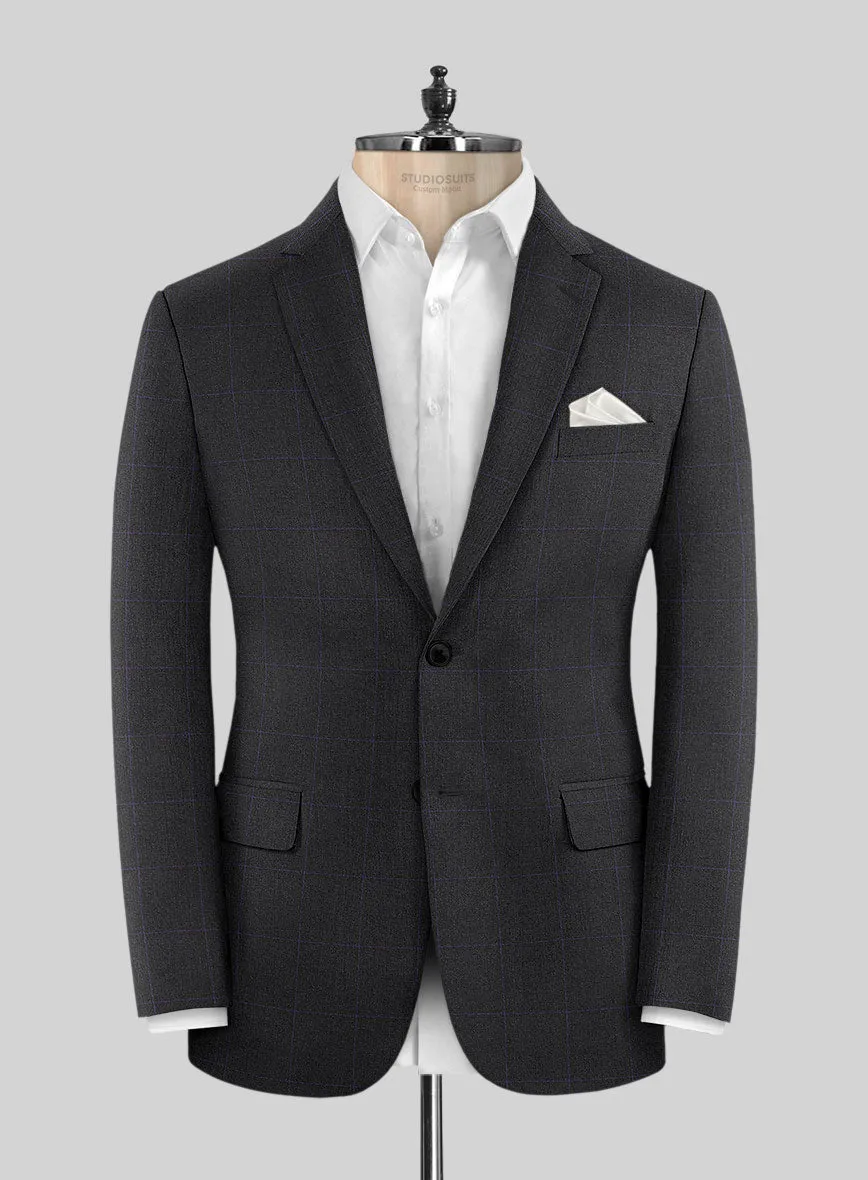 Hardy Minnis Pane Charcoal Wool Jacket