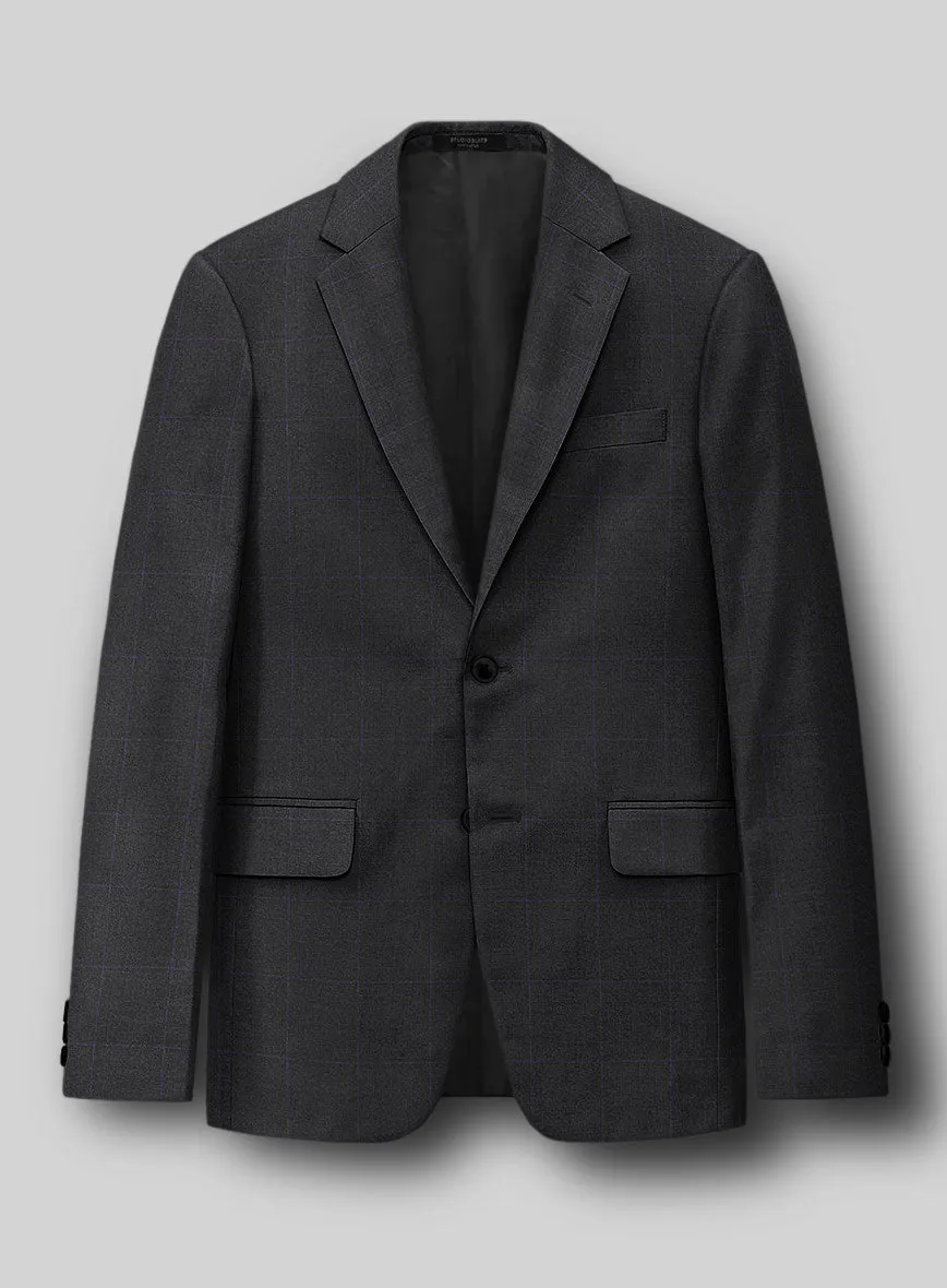 Hardy Minnis Pane Charcoal Wool Jacket