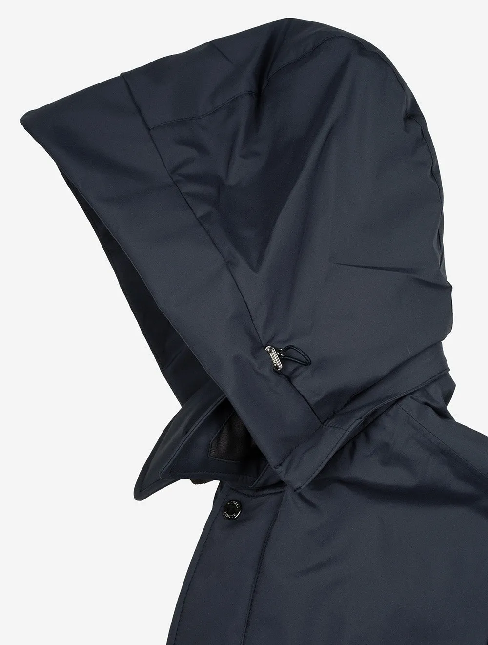 Hooded Down Coat Navy