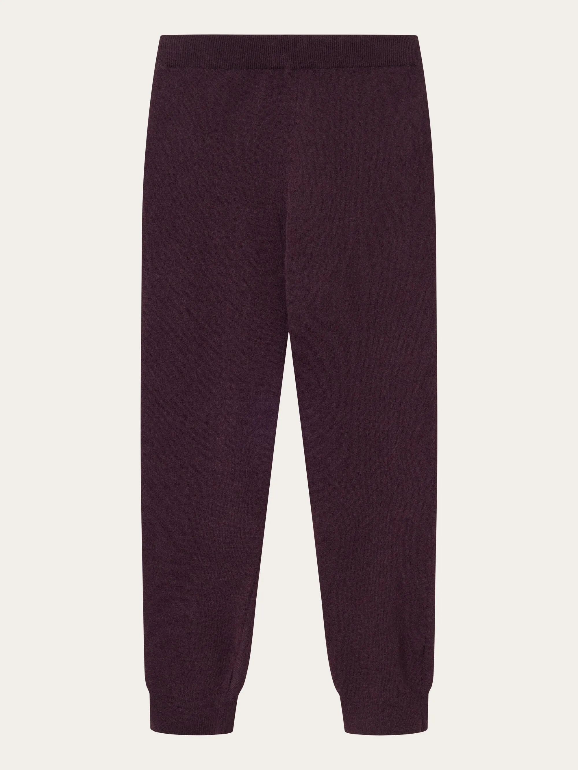 JADE hybrid knitted jog pants - Chocolate Plum