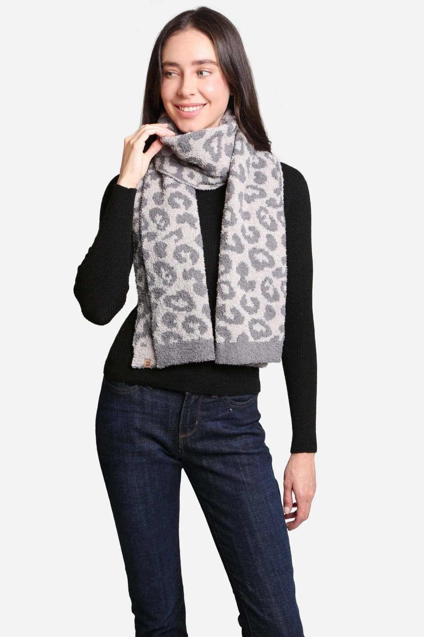 JCL2202 Leopard Super Lux Scarf