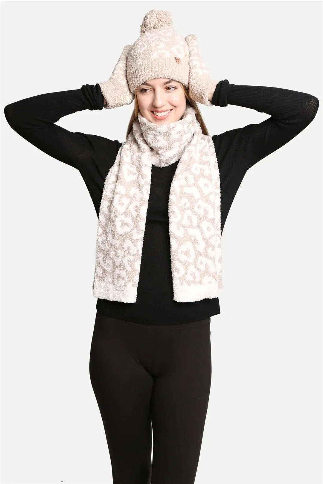 JCL2202 Leopard Super Lux Scarf