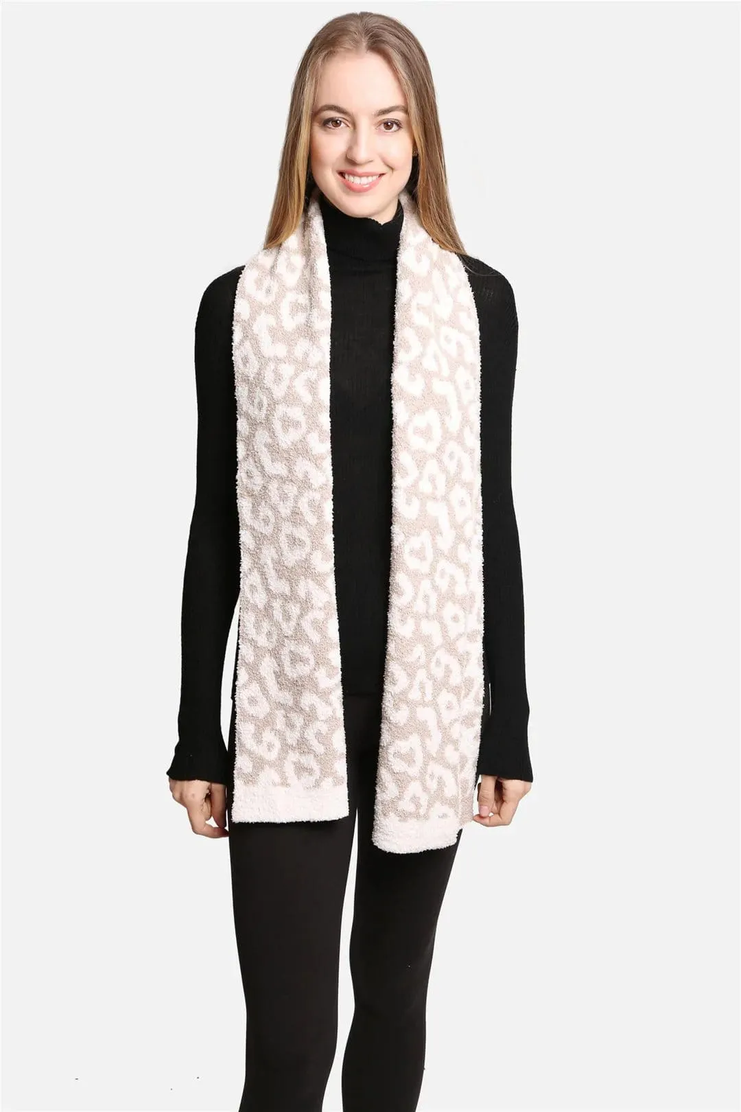 JCL2202 Leopard Super Lux Scarf