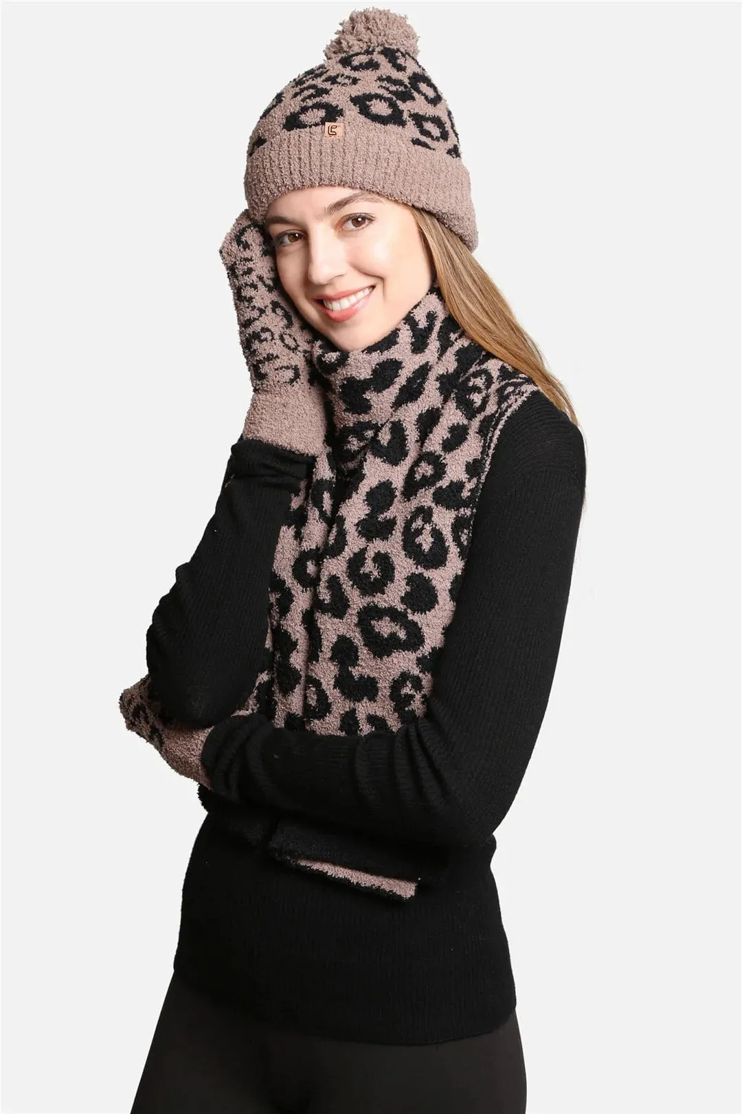 JCL2202 Leopard Super Lux Scarf