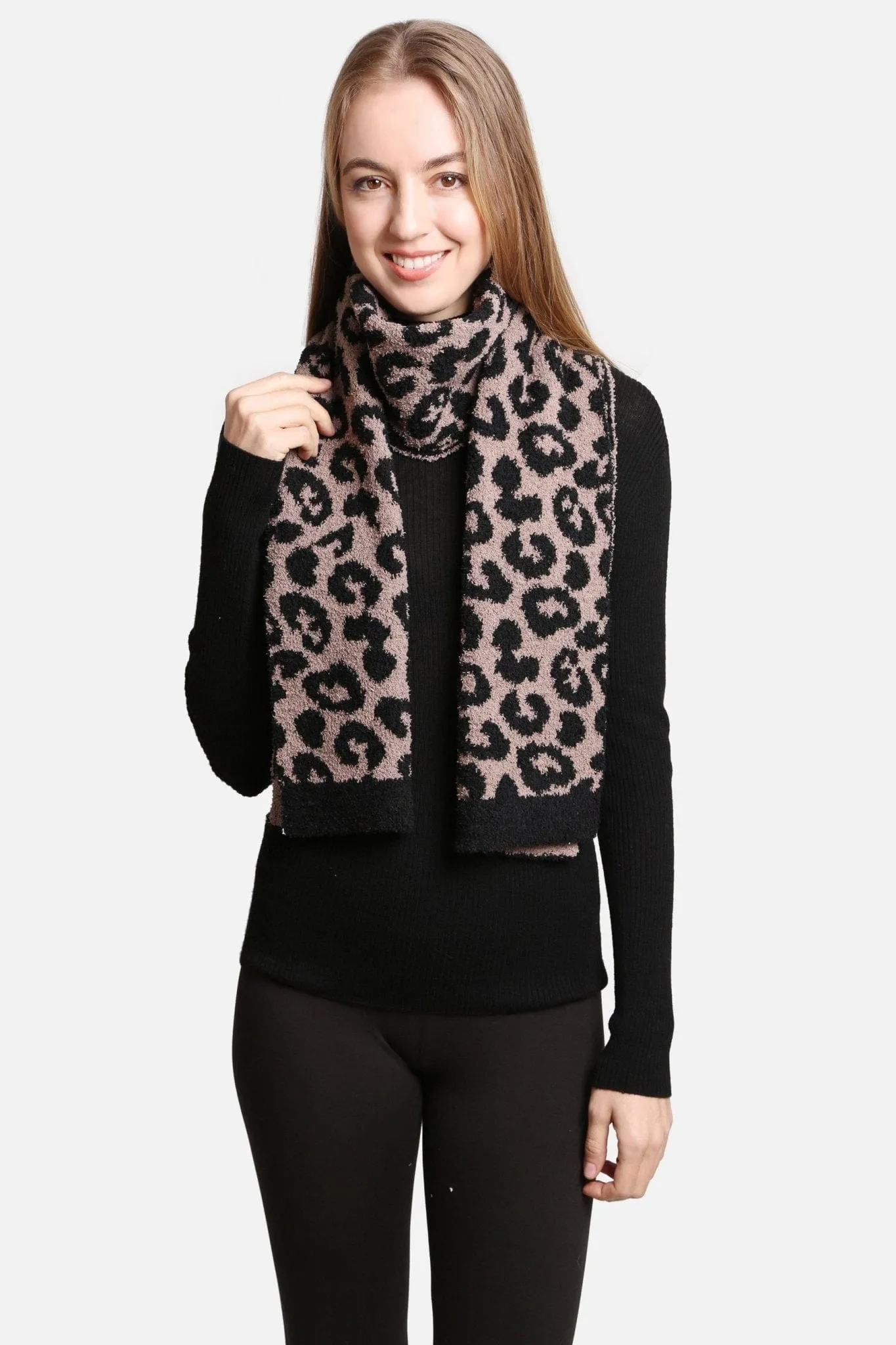 JCL2202 Leopard Super Lux Scarf