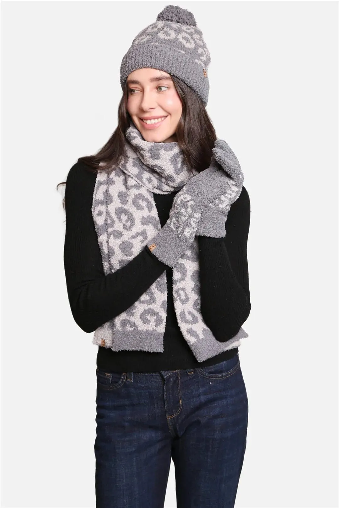 JCL2202 Leopard Super Lux Scarf