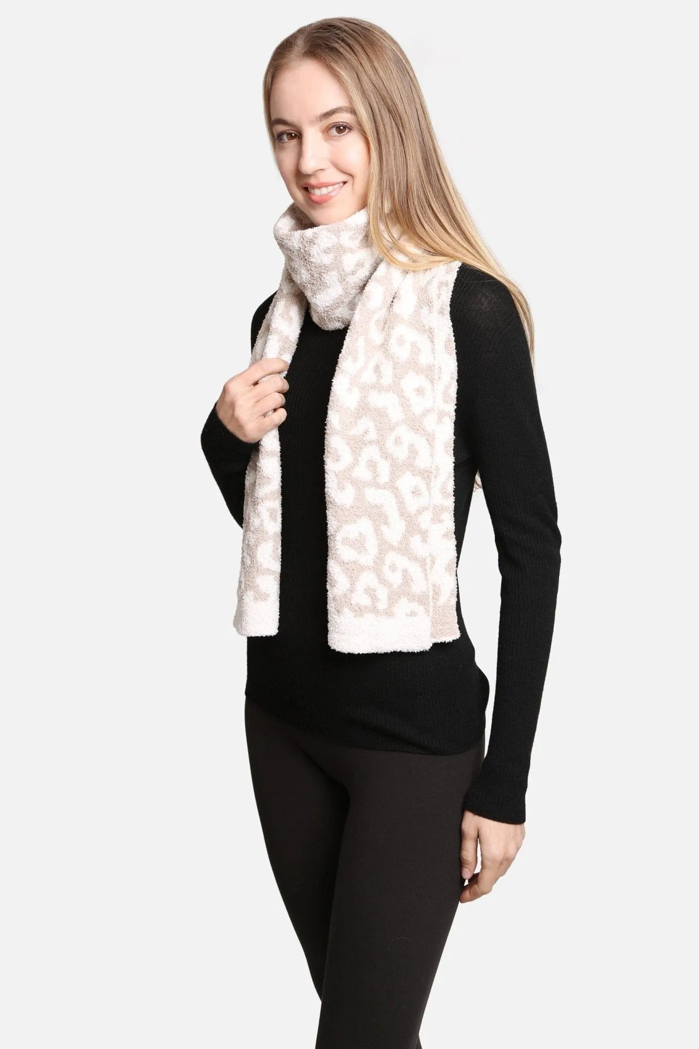 JCL2202 Leopard Super Lux Scarf