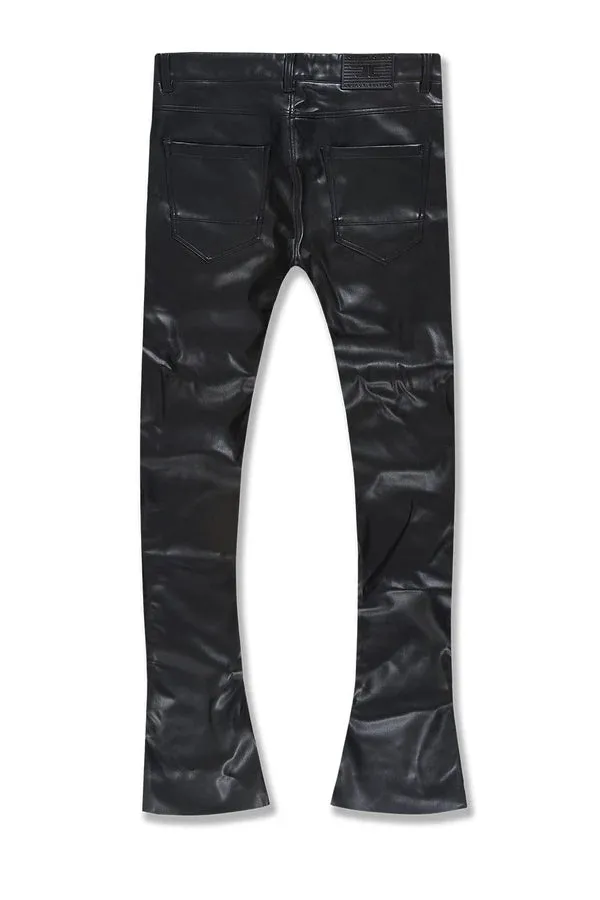 JORDAN CRAIG LEATHER ROSS STACKED - THRILLER PANTS BLACK