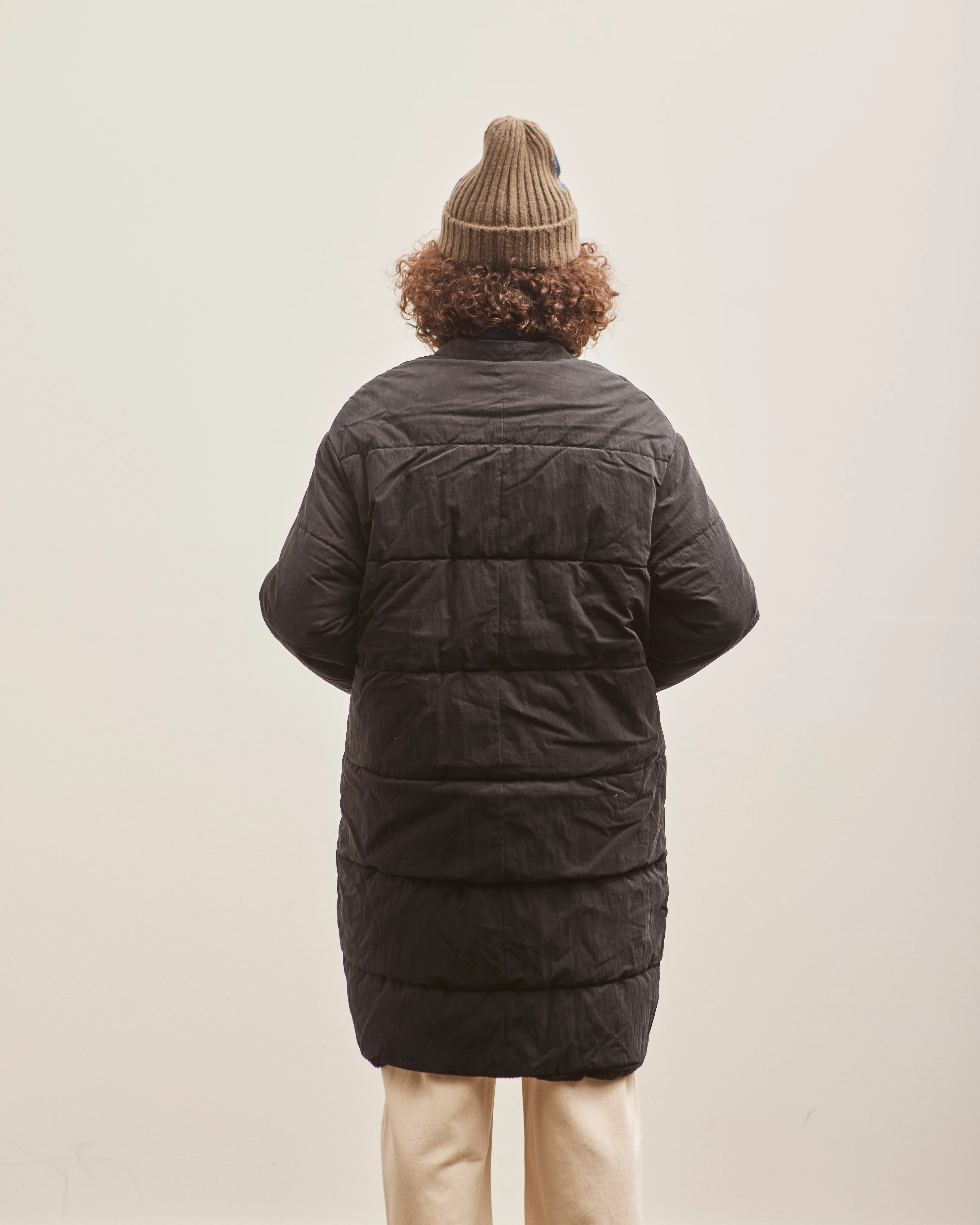 Kapital Ripstop Quilt SAMU Coat, Black