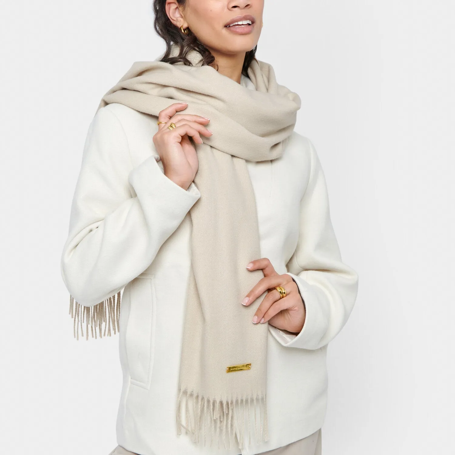 Katie Loxton Light Sand Blanket Scarf KLS615