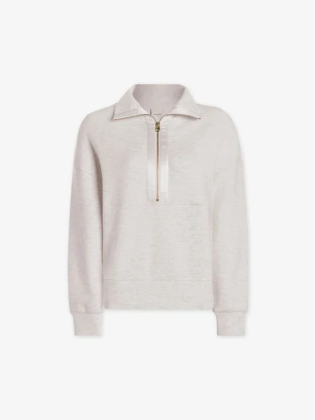 Keller Half Zip Ivory Marl