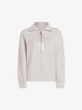 Keller Half Zip Ivory Marl