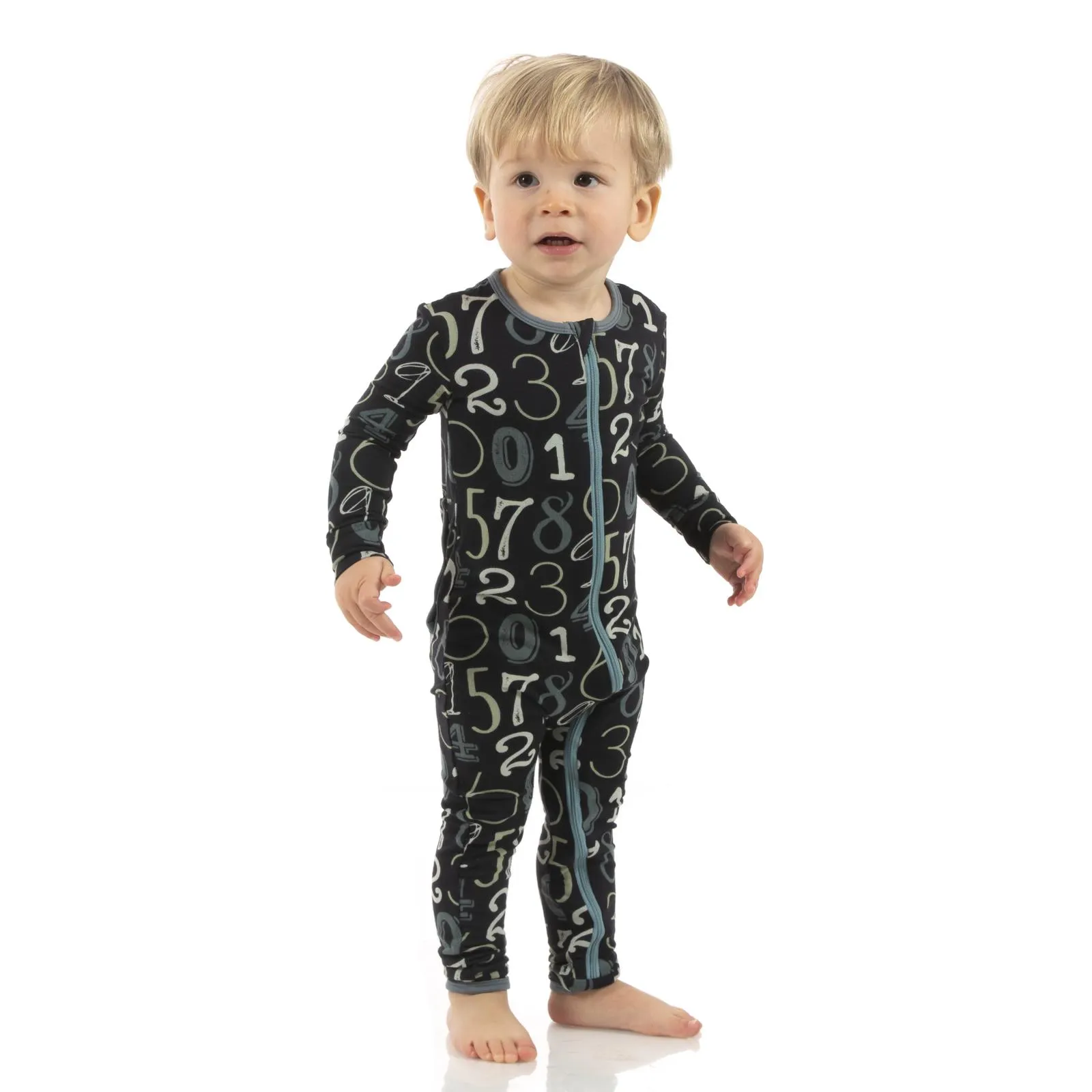 KicKee Pants Deep Space Math Coverall with Zipper