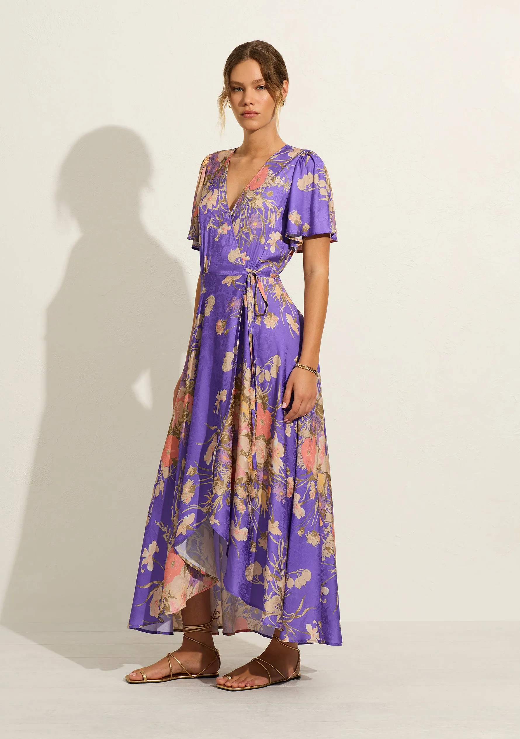 kirby wrap maxi dress