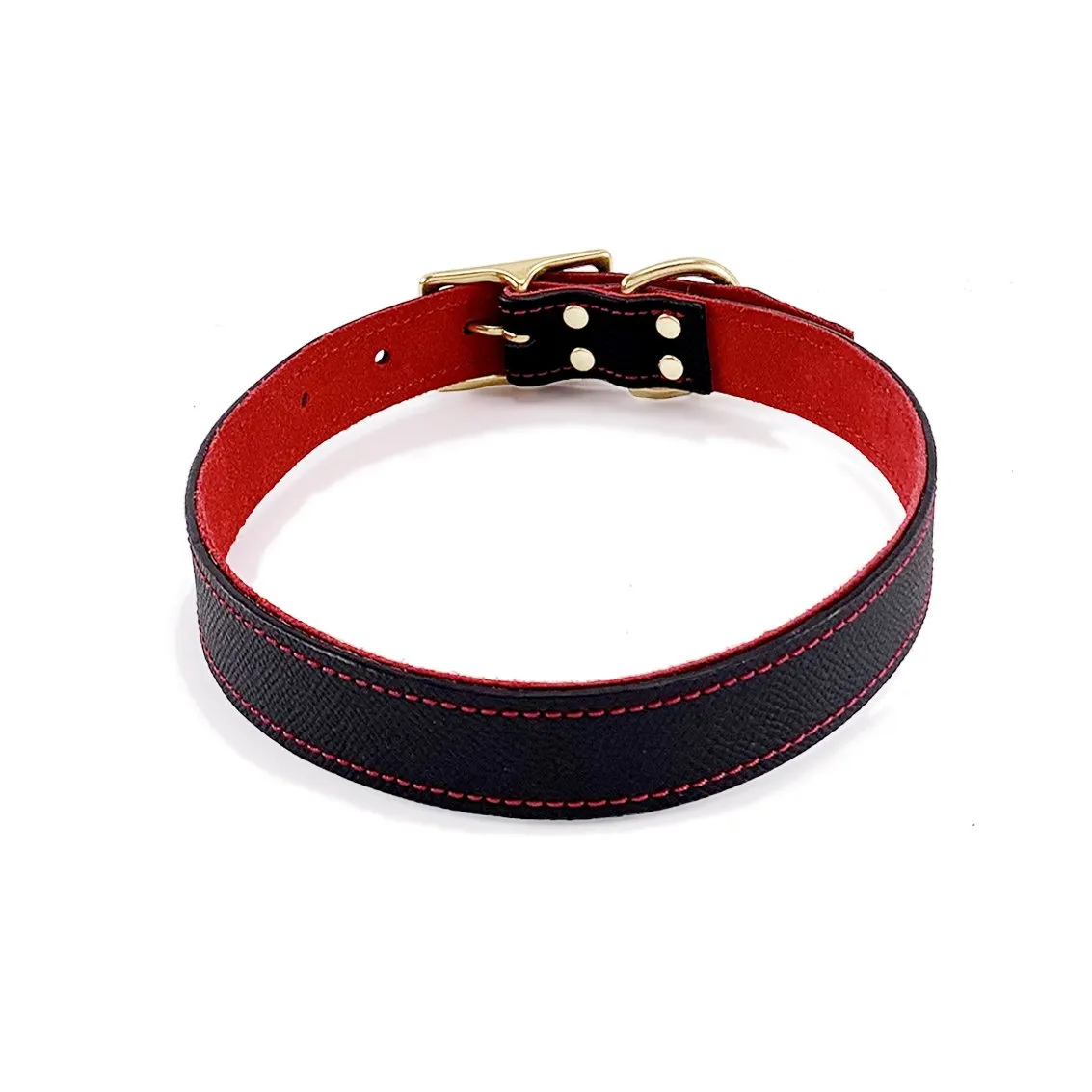 Lambert Classic Combo Leather Dog Collar