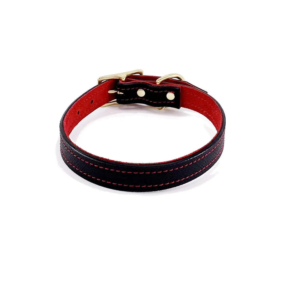 Lambert Classic Combo Leather Dog Collar