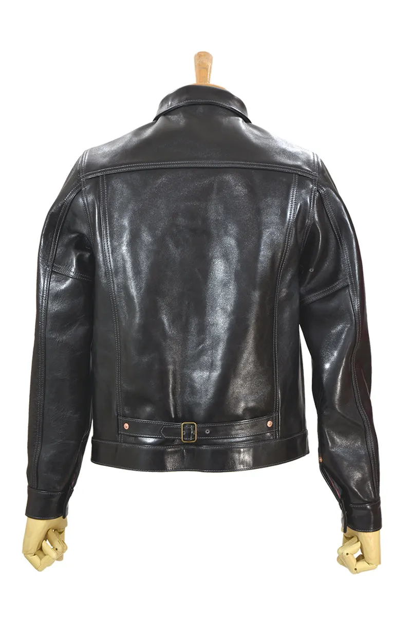 Leather Pleats Jacket