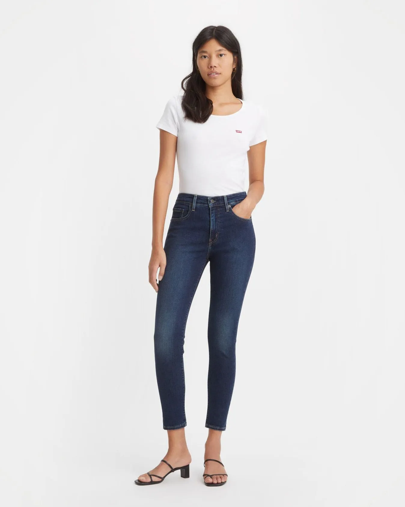 Levi's® Womens 721 High Rise Skinny Jeans - Blue Swell