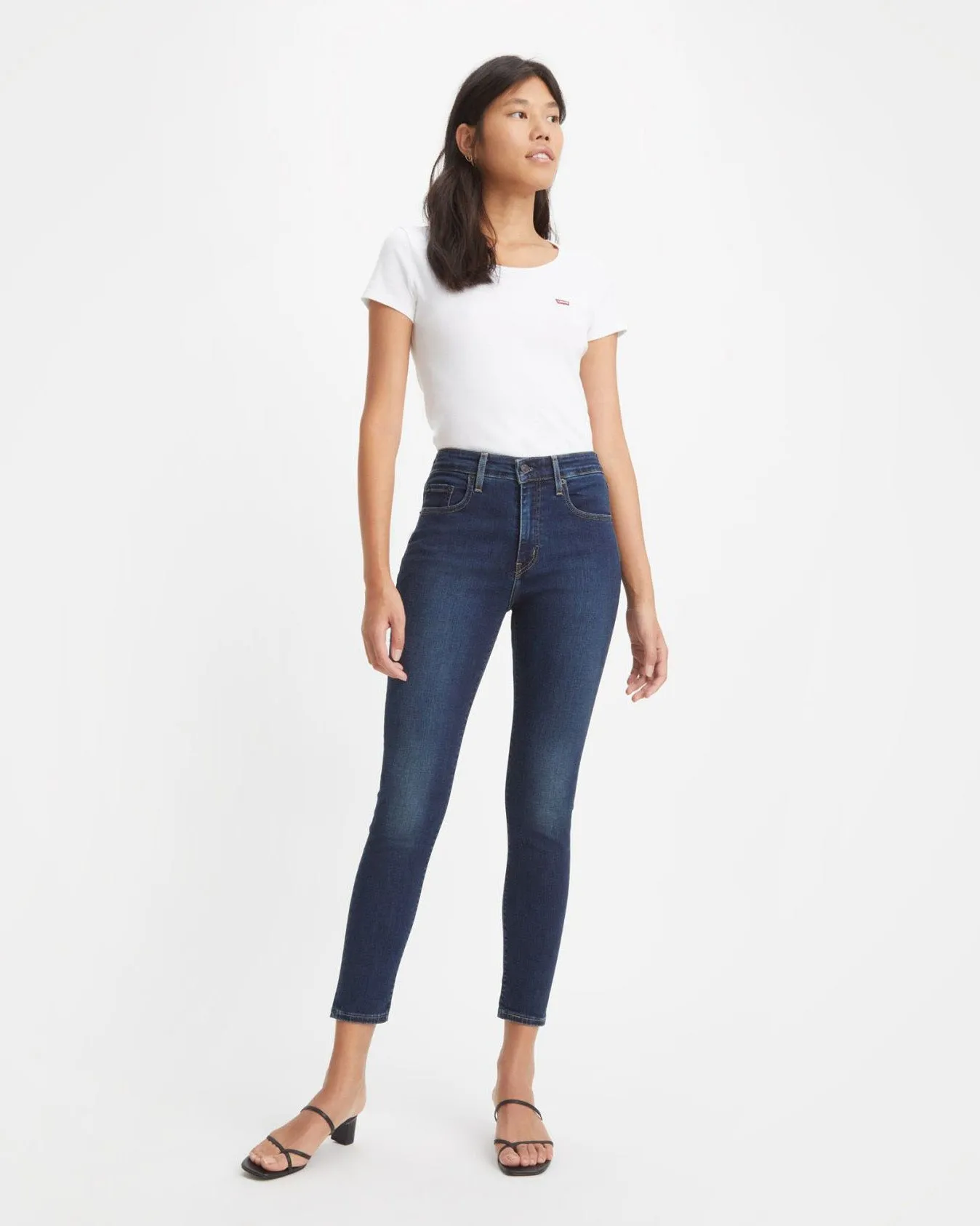 Levi's® Womens 721 High Rise Skinny Jeans - Blue Swell