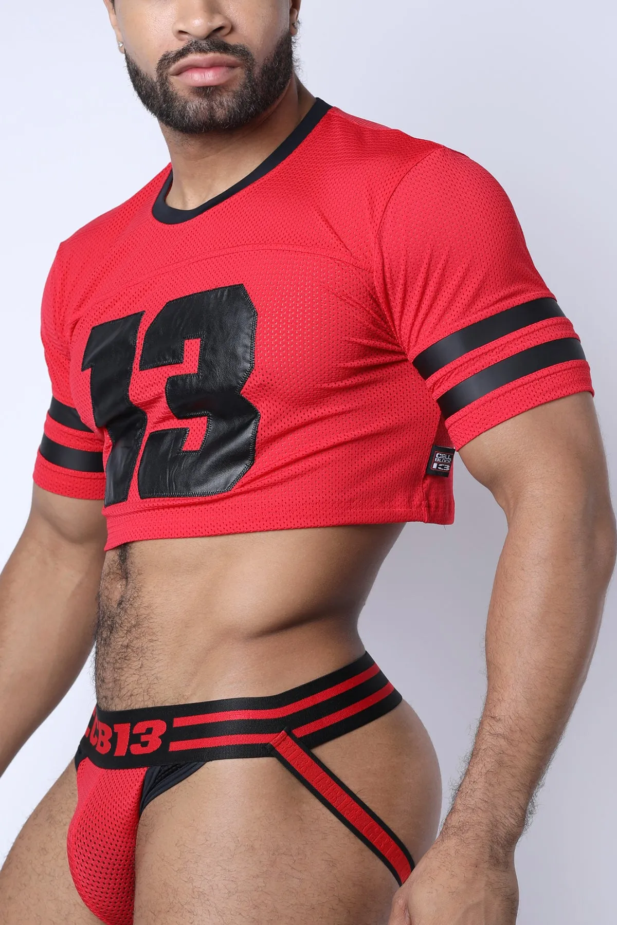 Linebacker Crop Top **FINAL SALE**