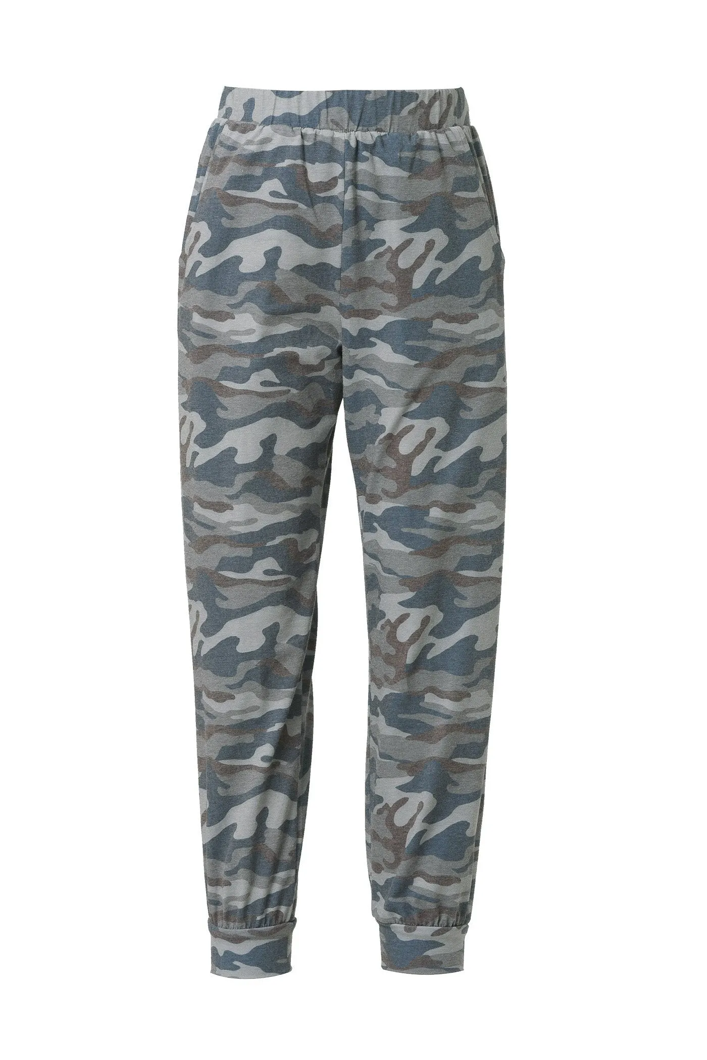 Little Girl's Camo Printed Sporty Chic Joggers