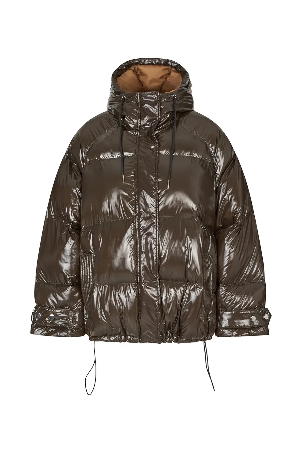 LOLLIES Dark Green Puffer Coat