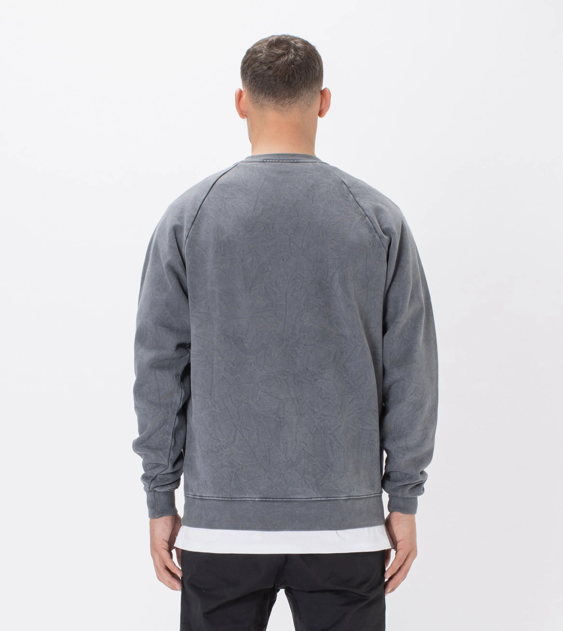 Lowgo Raglan Crew Sweat Grey Salt