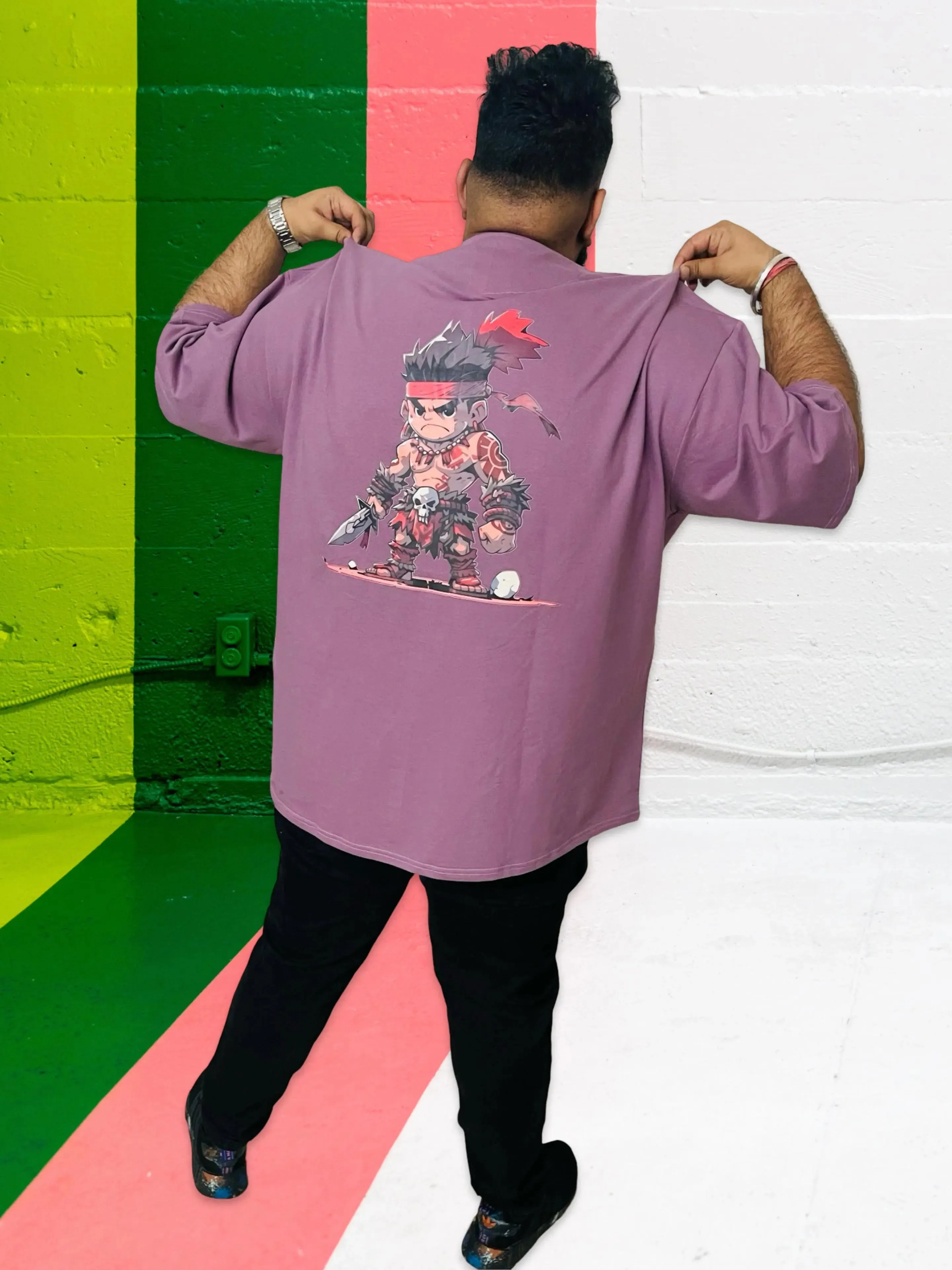 Mauve Oversized Ninja Tshirt