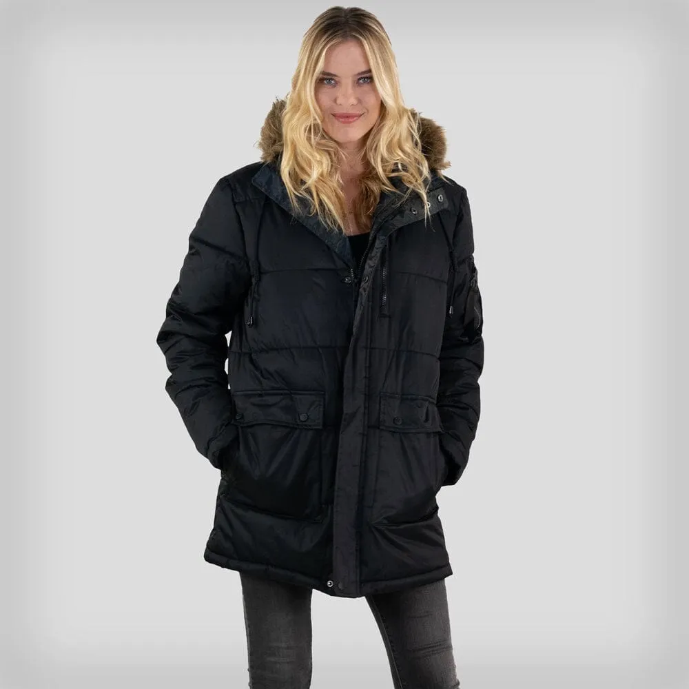 Members Only Women's Snorkel Puffer Oversized Jacket