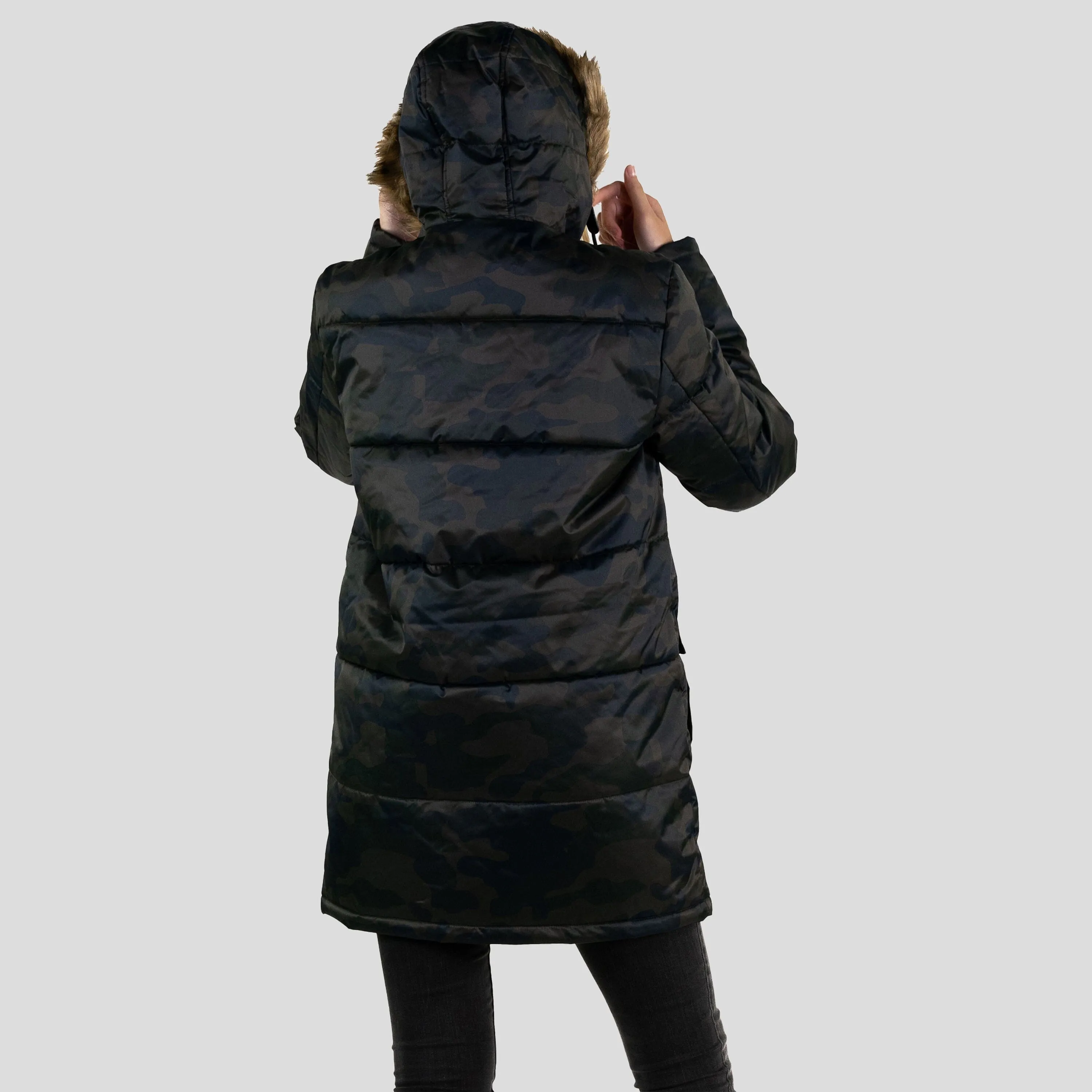 Members Only Women's Snorkel Puffer Oversized Jacket