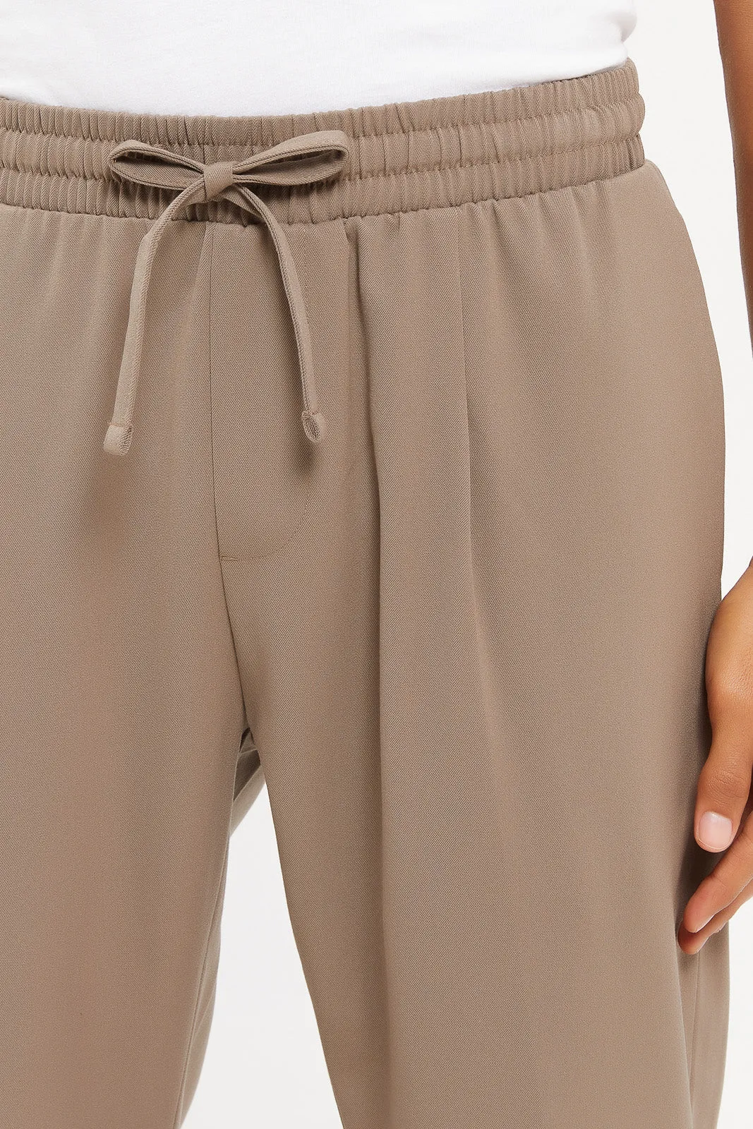 Men Beige Jogger Fit Trousers