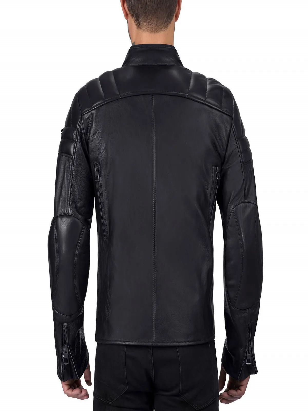 Men Cafe Premium Leather Jacket