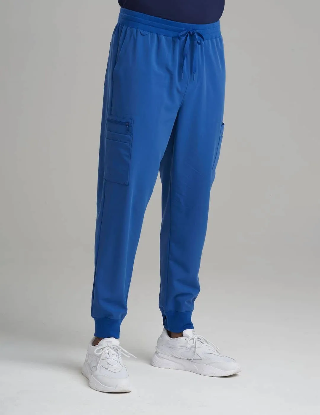 Men's 10-Pocket Jogger Scrub Pants - Royal Blue