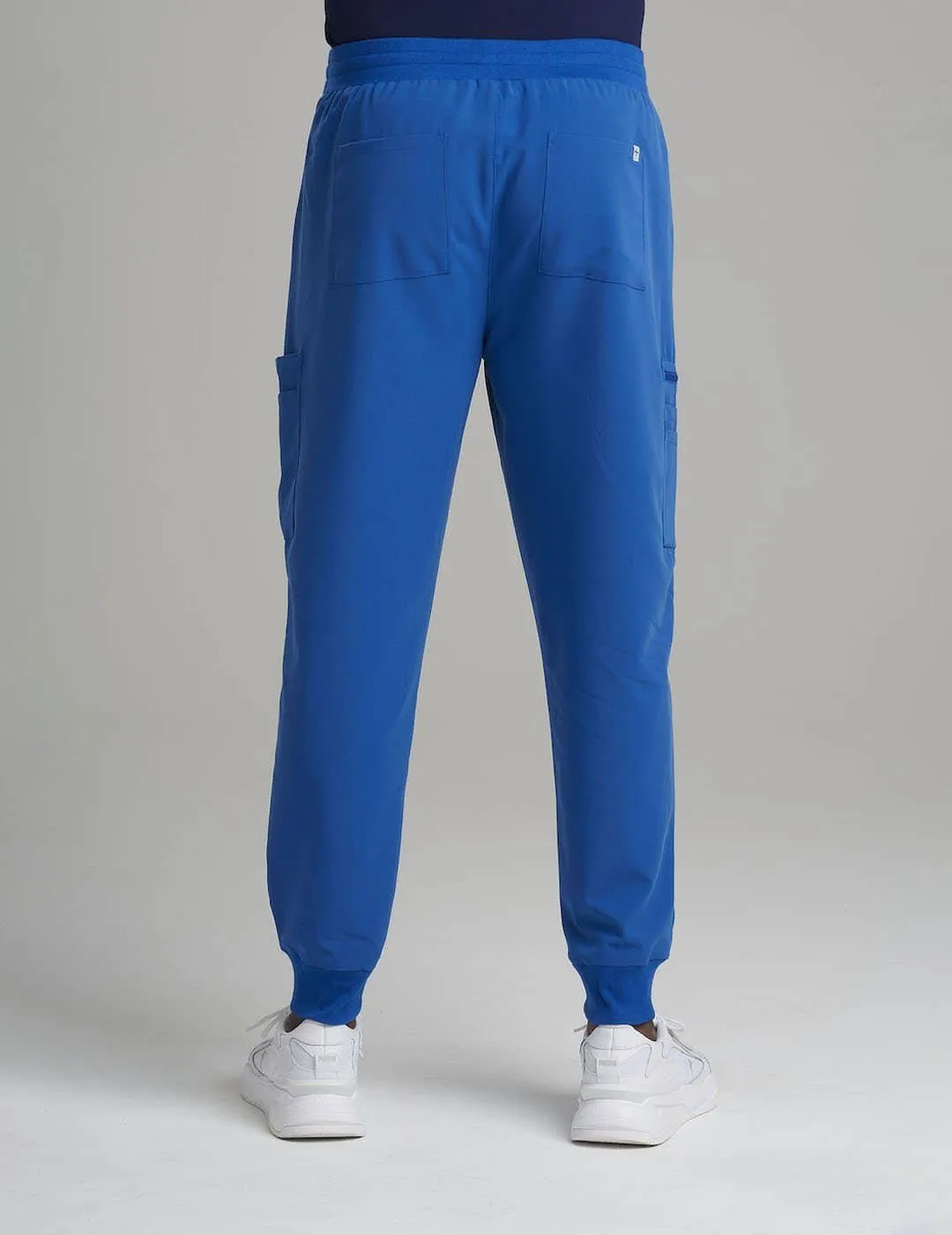 Men's 10-Pocket Jogger Scrub Pants - Royal Blue