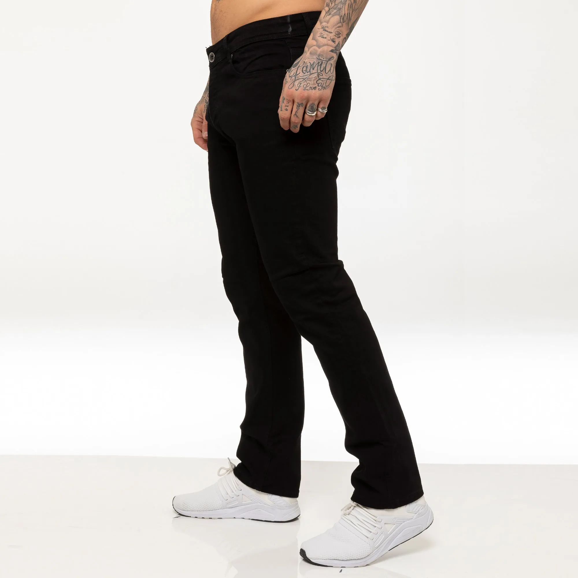 Mens Regular Fit Stretch Denim Jeans | Enzo Designer Menswear