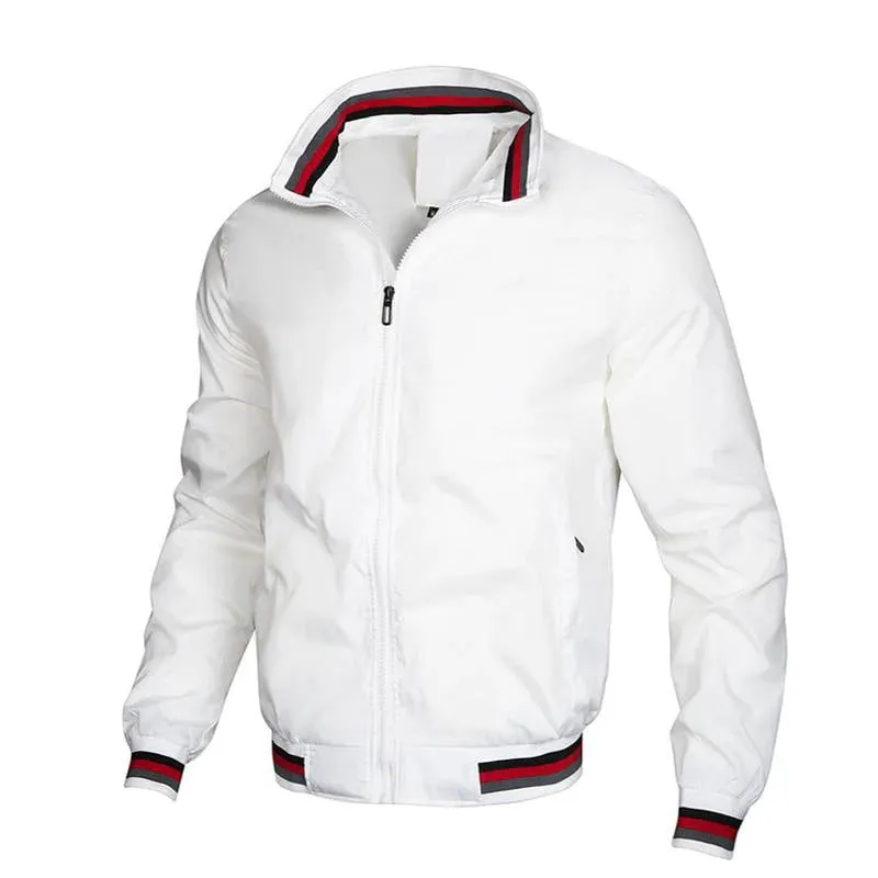 Men's Spring And Autumn Casual Stand Collar Jacket