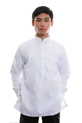 ML05 - Jusilyn Barong Tagalog with Lining White