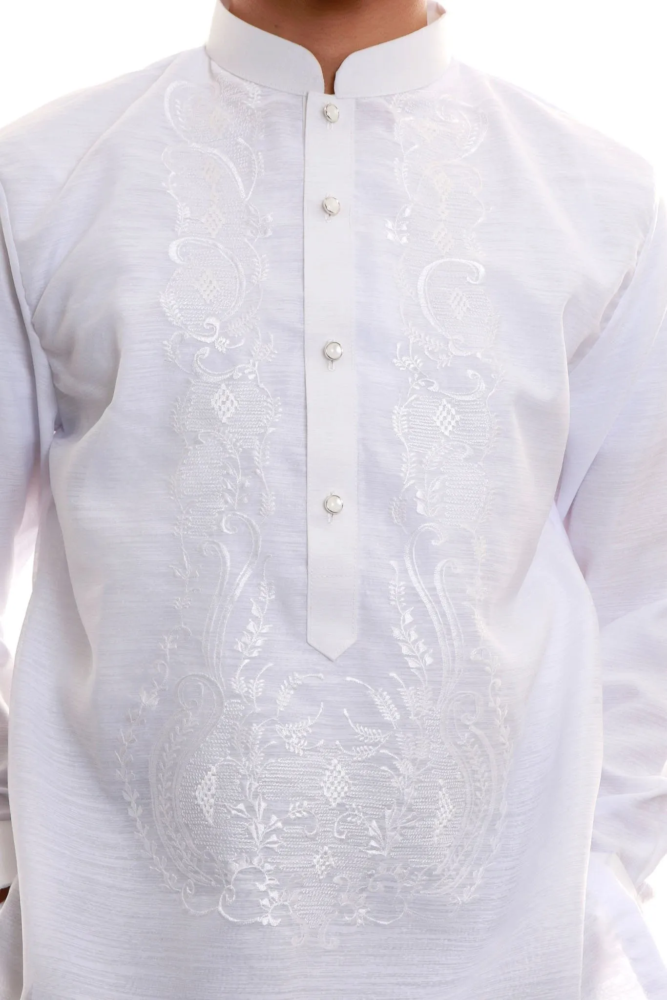 ML05 - Jusilyn Barong Tagalog with Lining White