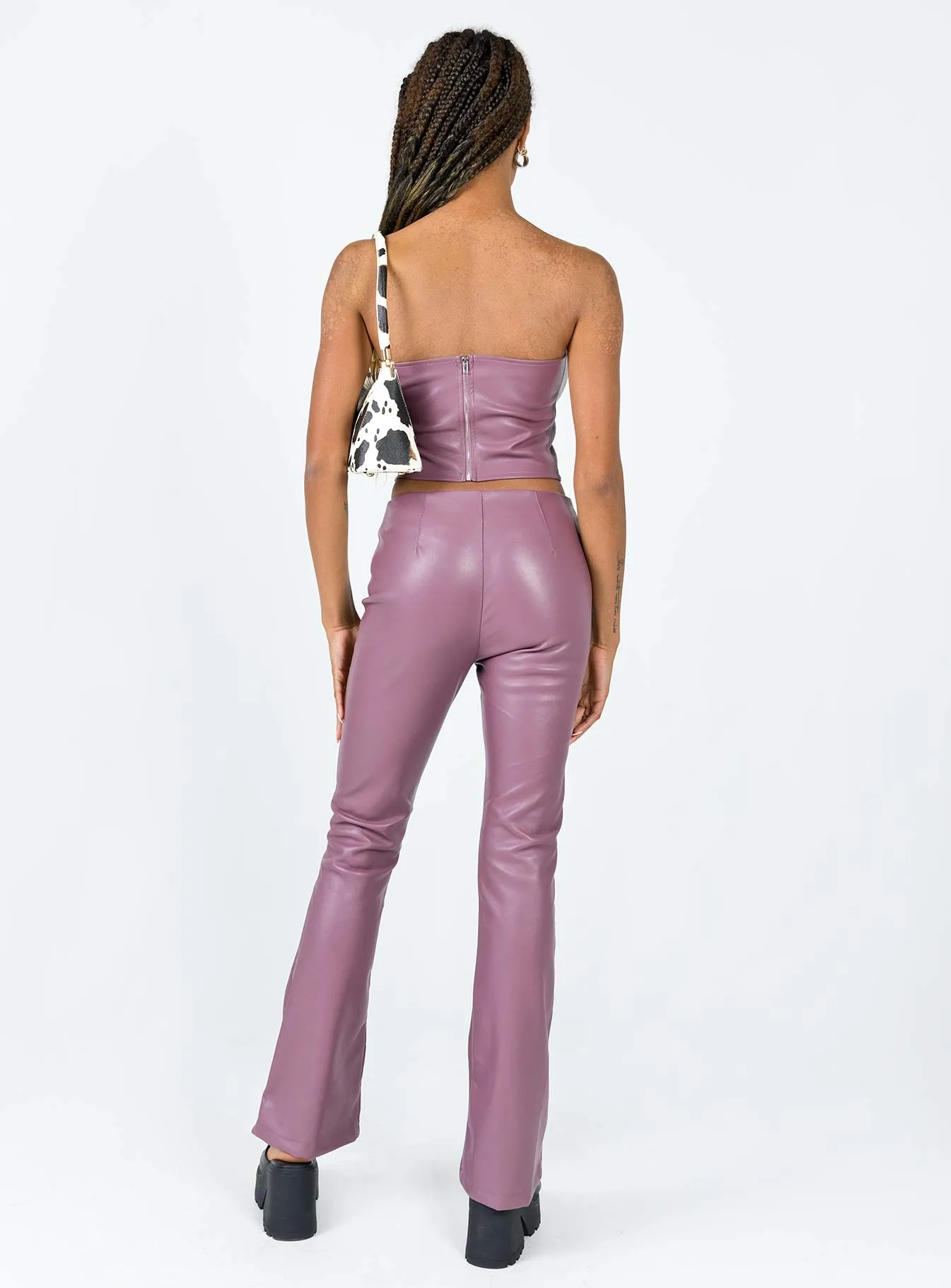 Motel Zalor Trouser PU Purple