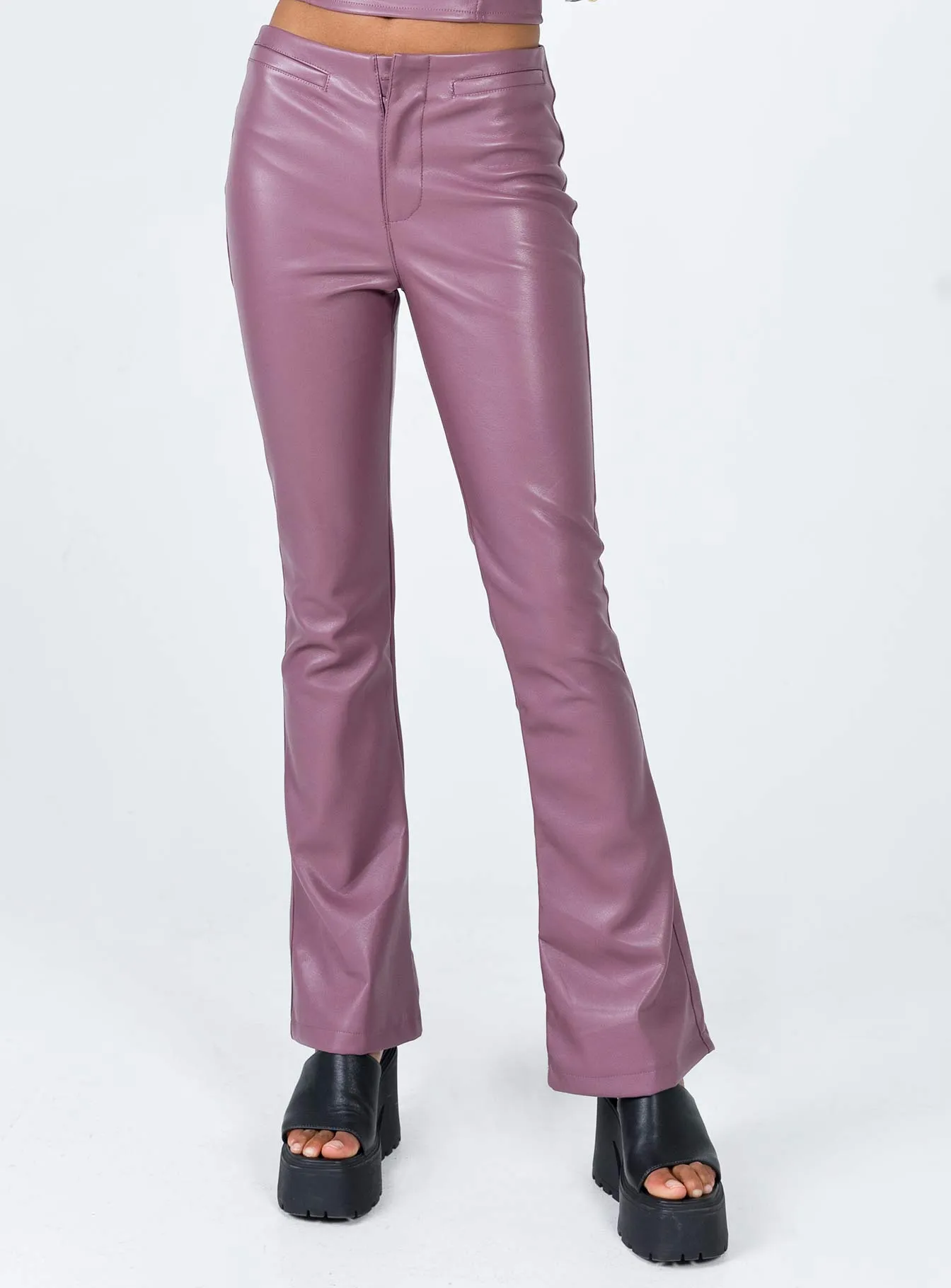 Motel Zalor Trouser PU Purple