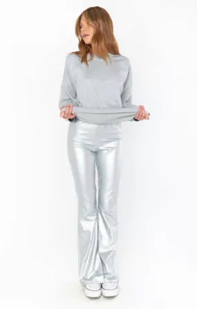 Nashville Flares Silver Leather