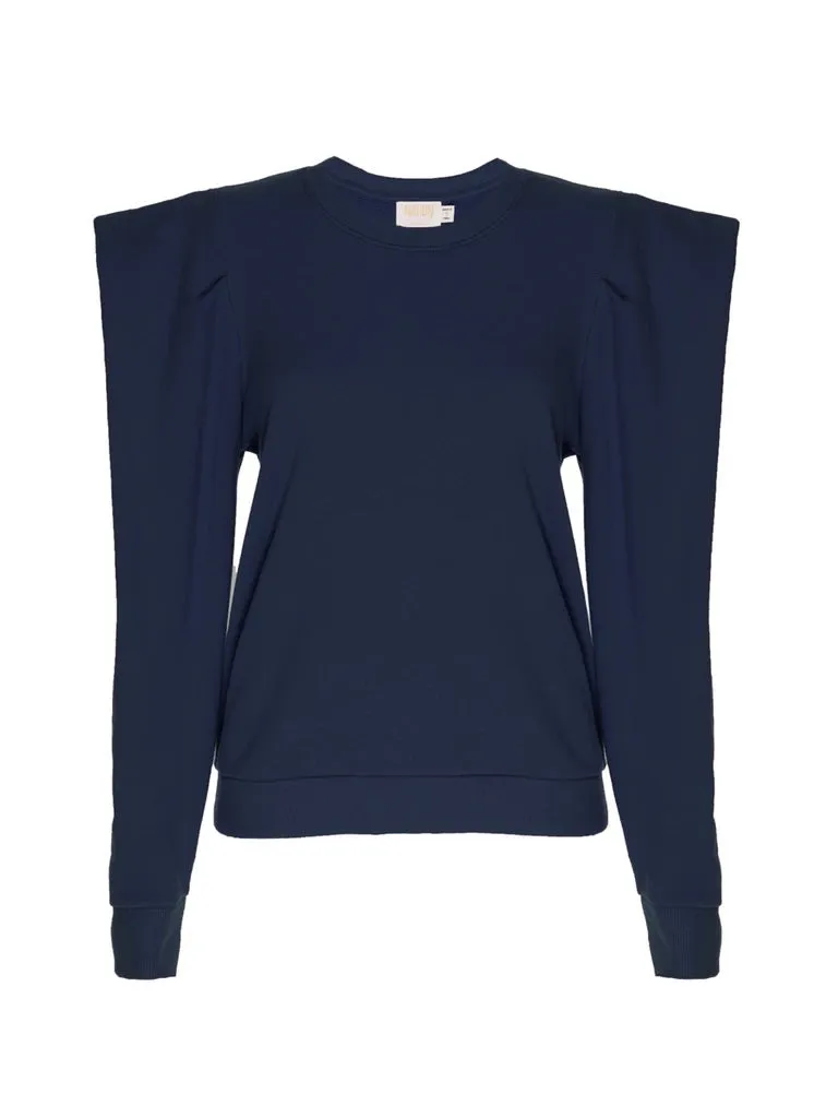 Nation LTD - Joss Sweatshirt w/ Draped Sleeve in Lakeshore